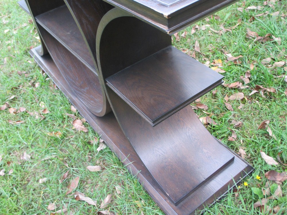MID CENTURY MODERN CURVED BENTWOOD SOFA CONSOLE TABLE