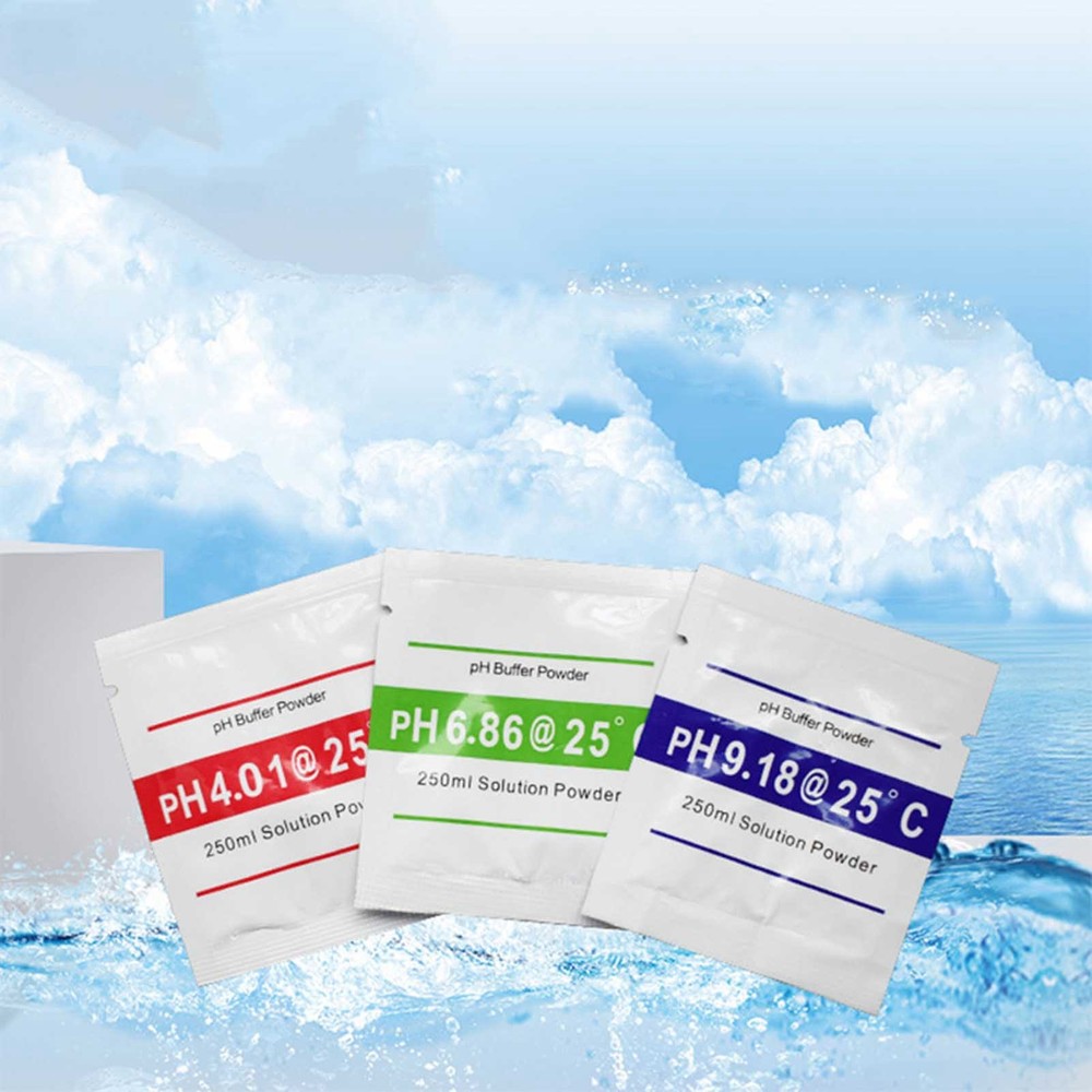 15 Pack pH Buffer Powder Calibration Solution 4.01 6.86 9.18 for Meter Tester C