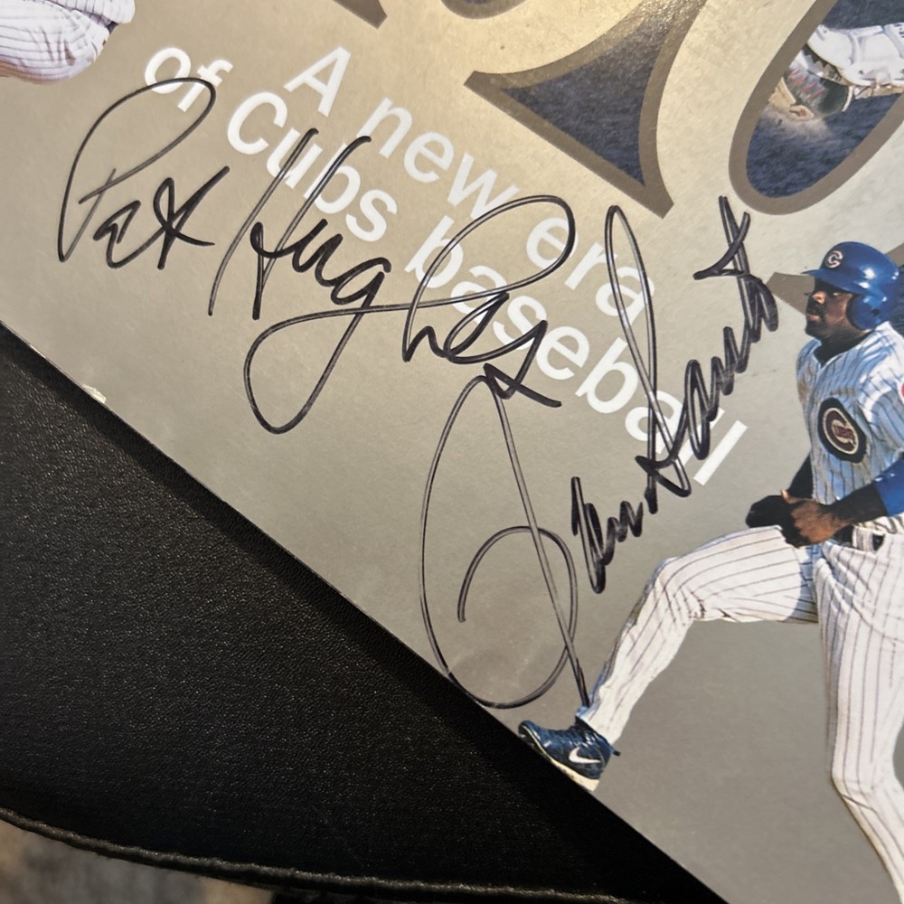 2001 Chicago Cubs Program with Autographs