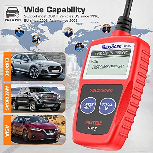 MS309 Universal OBD2 Scanner Check Engine Fault Code Reader - Clear