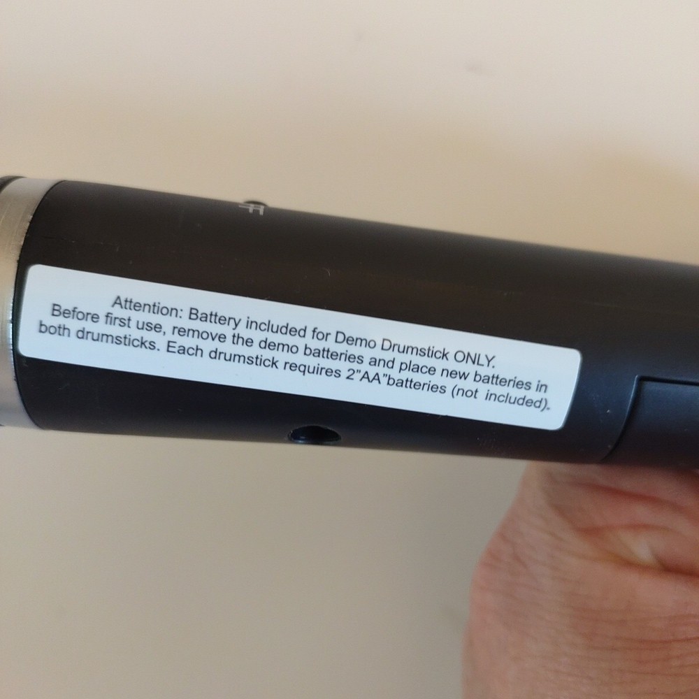 MerchSource Digital Drum Sticks - Tested working Black Battery Powered Toy Drums