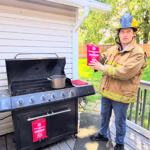 PRO FIRE BLANKET - Firefighter owned Better Design HIGH TEMP SILICONE REUSEABLE