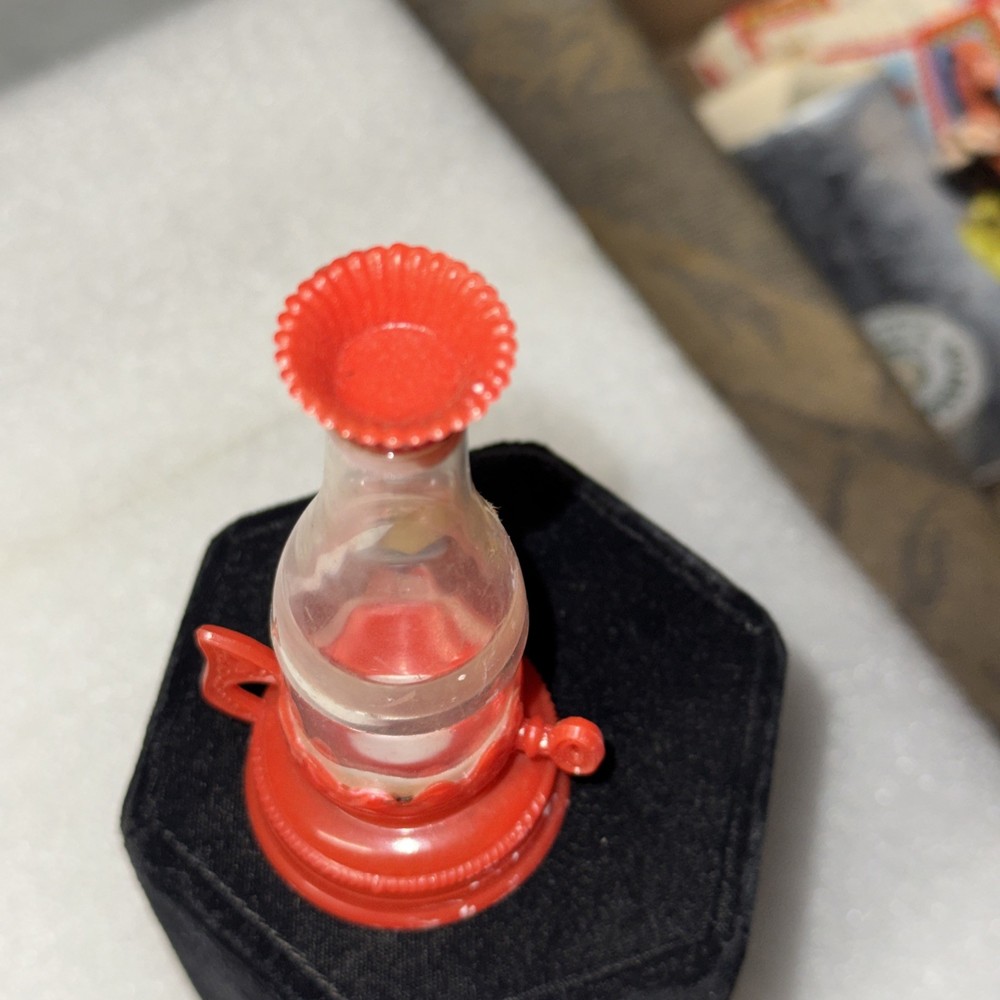 Vintage Plastic Oil Lamp Candy Container