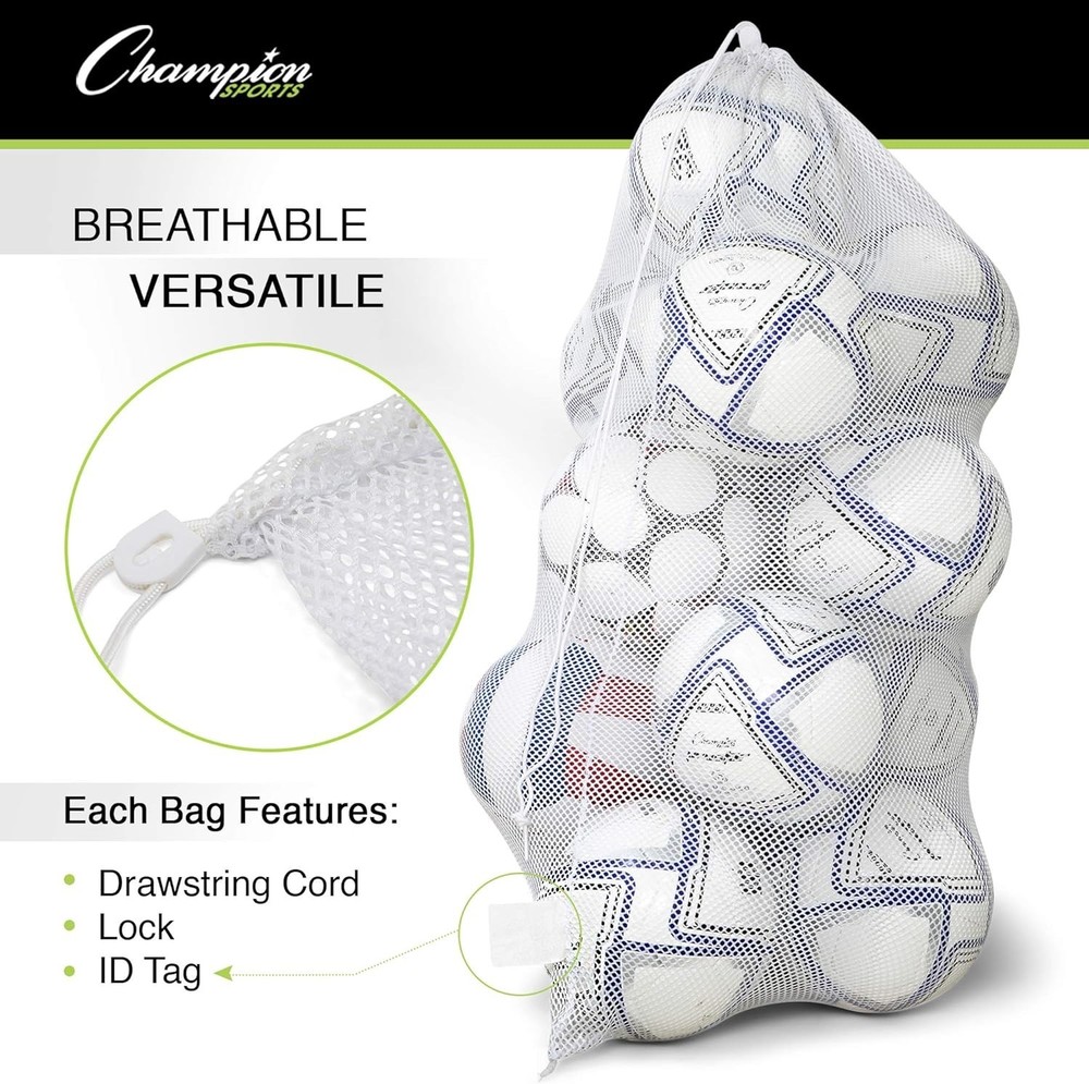 Large Mesh Storage Sack - Lock & ID Tag, Breathable Material