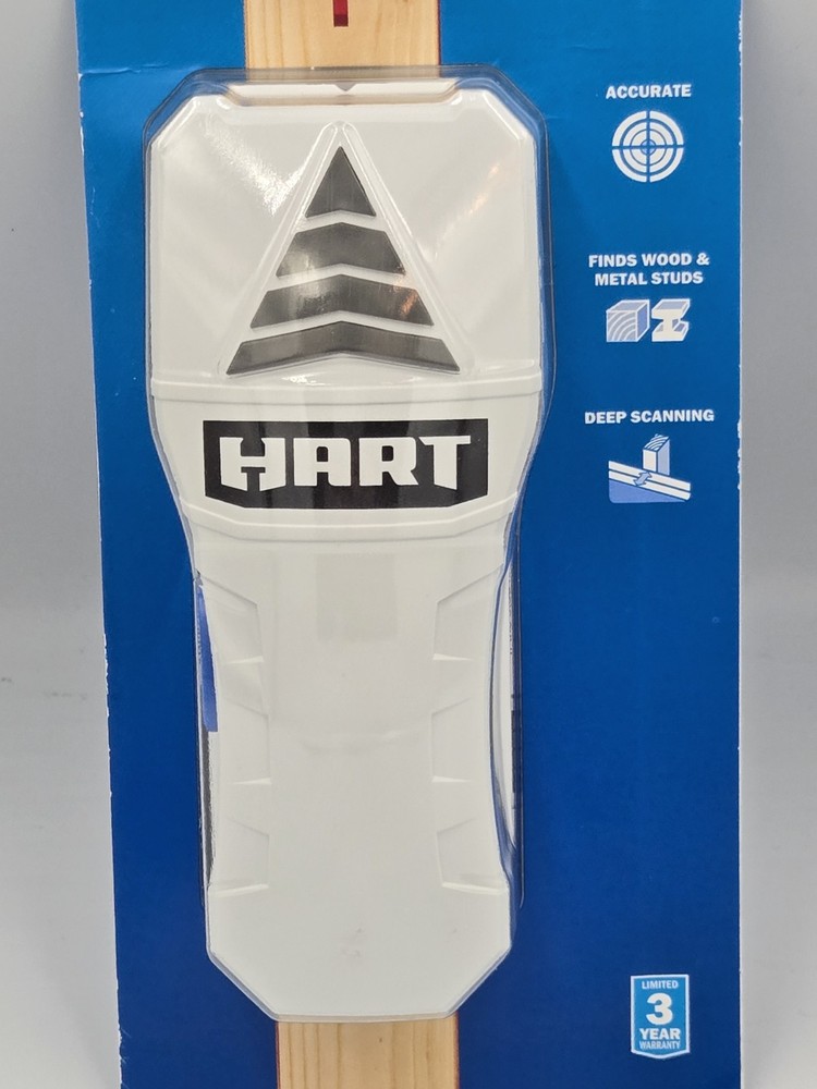 Hart Basic Stud Finder Center Detection 3 Sensors Accuracy Hart1BAS 1" Max Depth