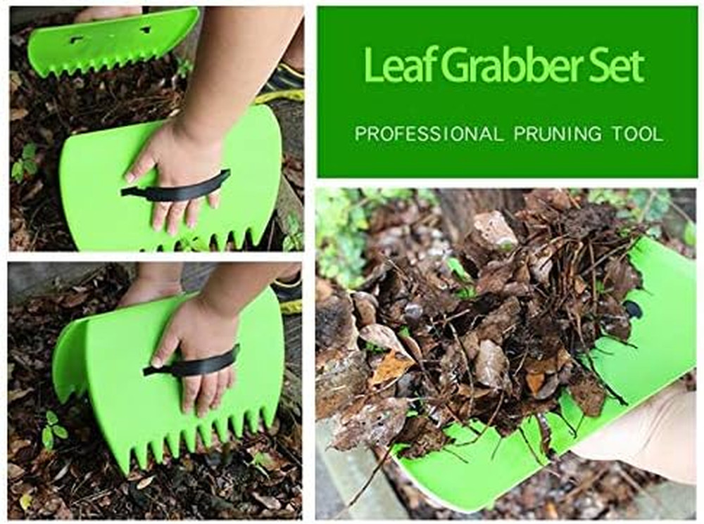 Leaf Grabber Set Paw Handheld Hazelnut Leaf Scoop Fast Lawn Remove Fallen Collec