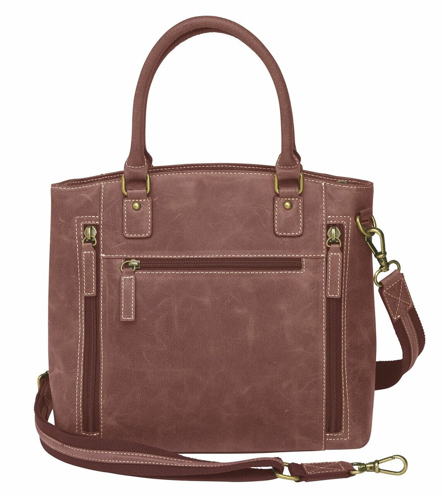 Distressed Leather Town Tote