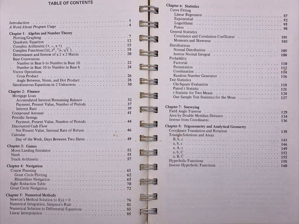 Vintage Hewlett-Packard HP-25 Applications Programs 1975 Manual Finance Stats
