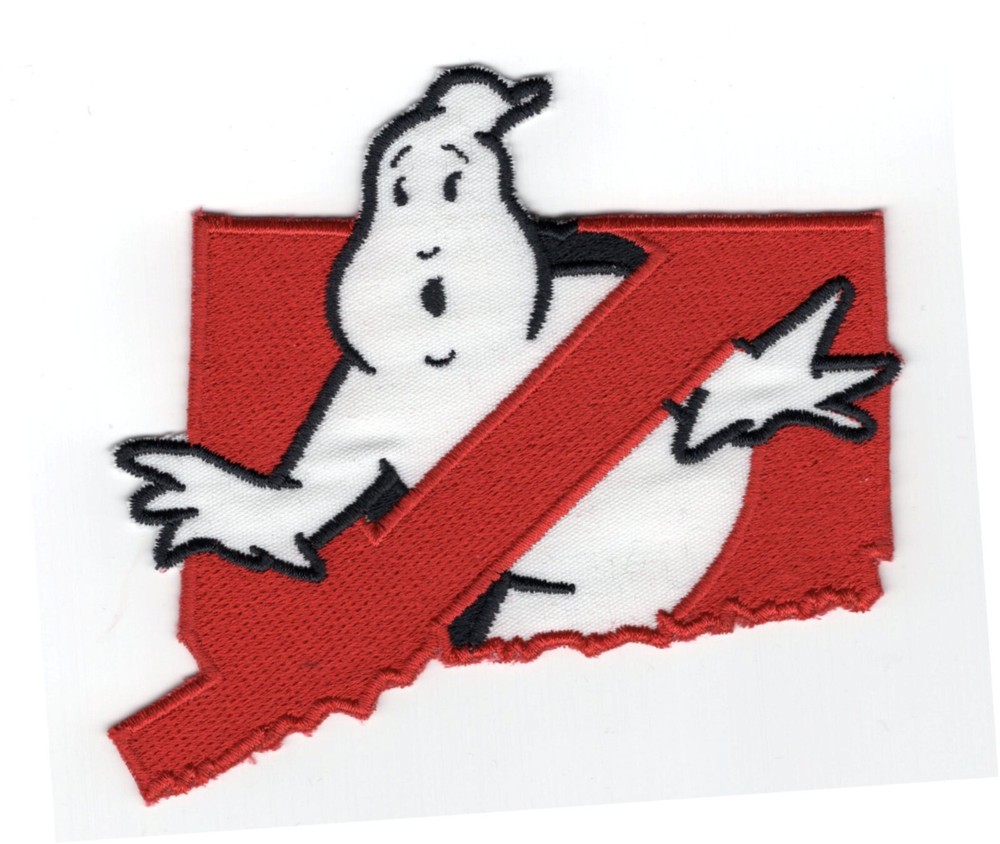Connecticut State - Ghostbusters No Ghost Iron-On Patch