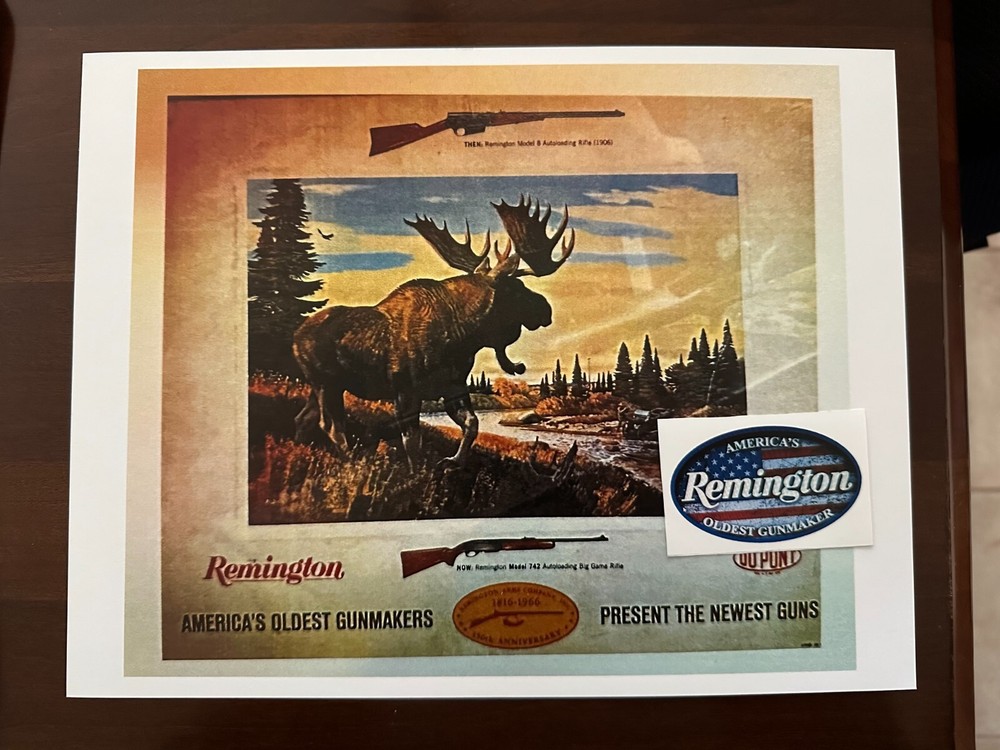 REMINGTON   Model 8  Advertisement + Decal