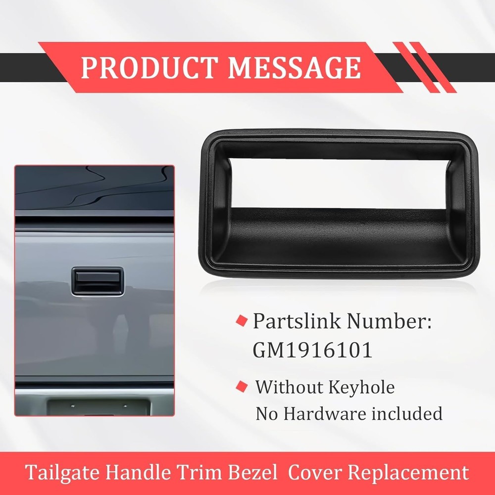 Rear Tailgate Handle, Outer Tailgate Handle Compatible with GMⅭ 1988-1999 C/K...
