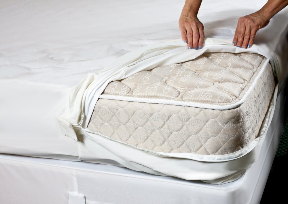 QUEEN Bed Bug Proof MATTRESS PROTECTOR Softest Polyestr FABRIC Zippered MATTRESS