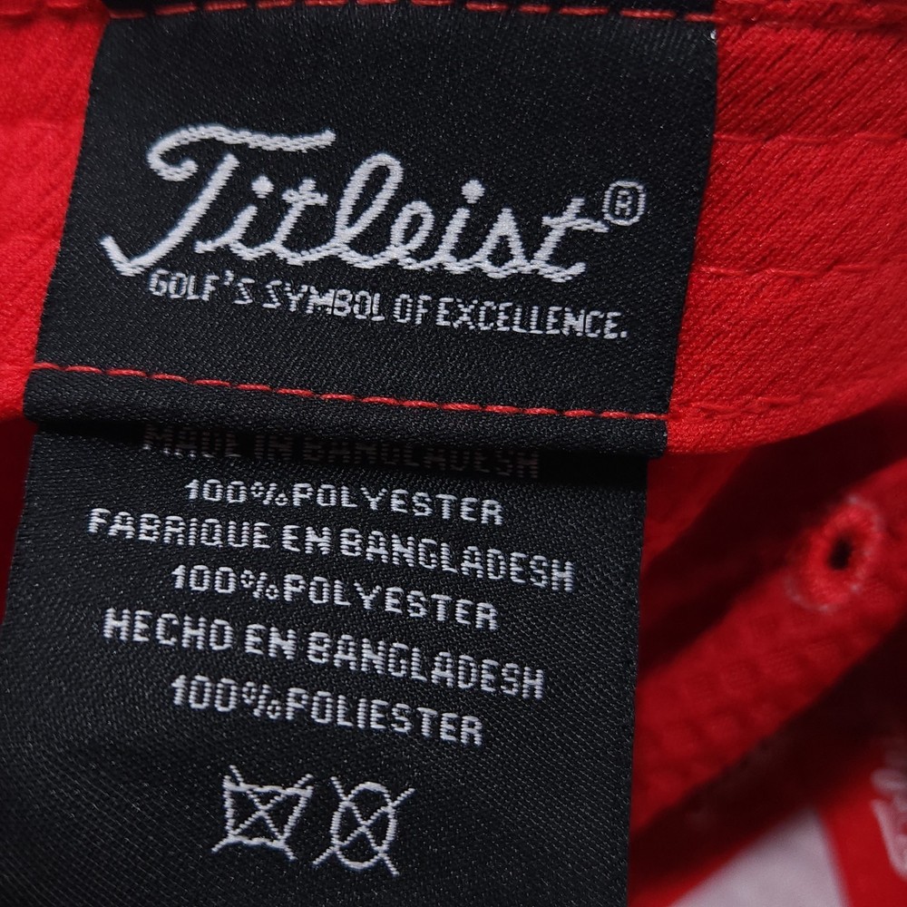 Titleist Solid Red Strap Back Hat
