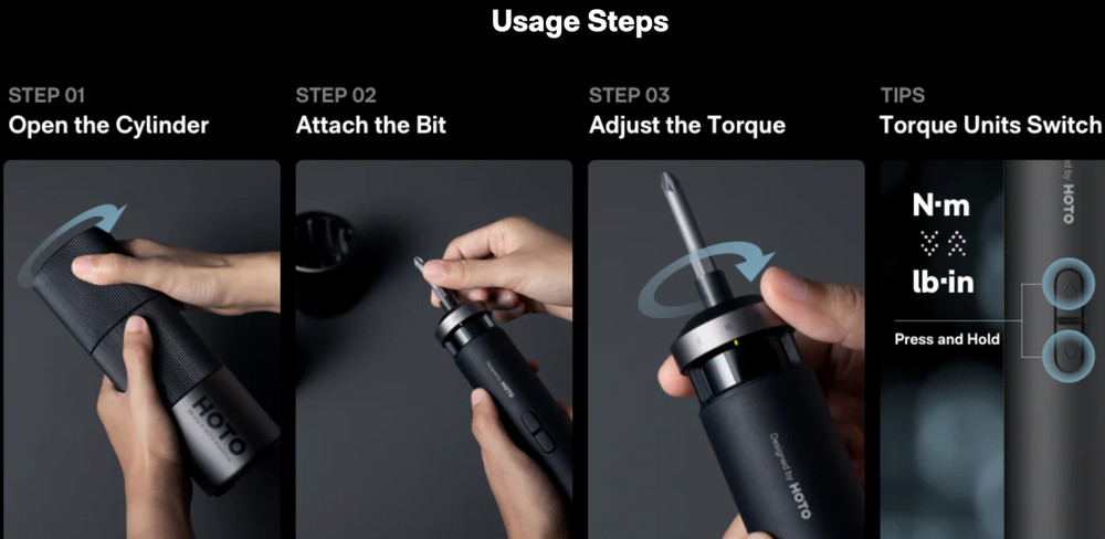 HOTO PixelDrive Cordless Screw Driver