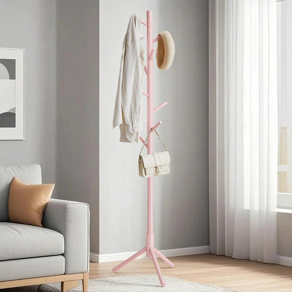 VASAGLE Solid Wood Coat Rack, Free Standing Tree-Shaped Coat Rack-FGQA