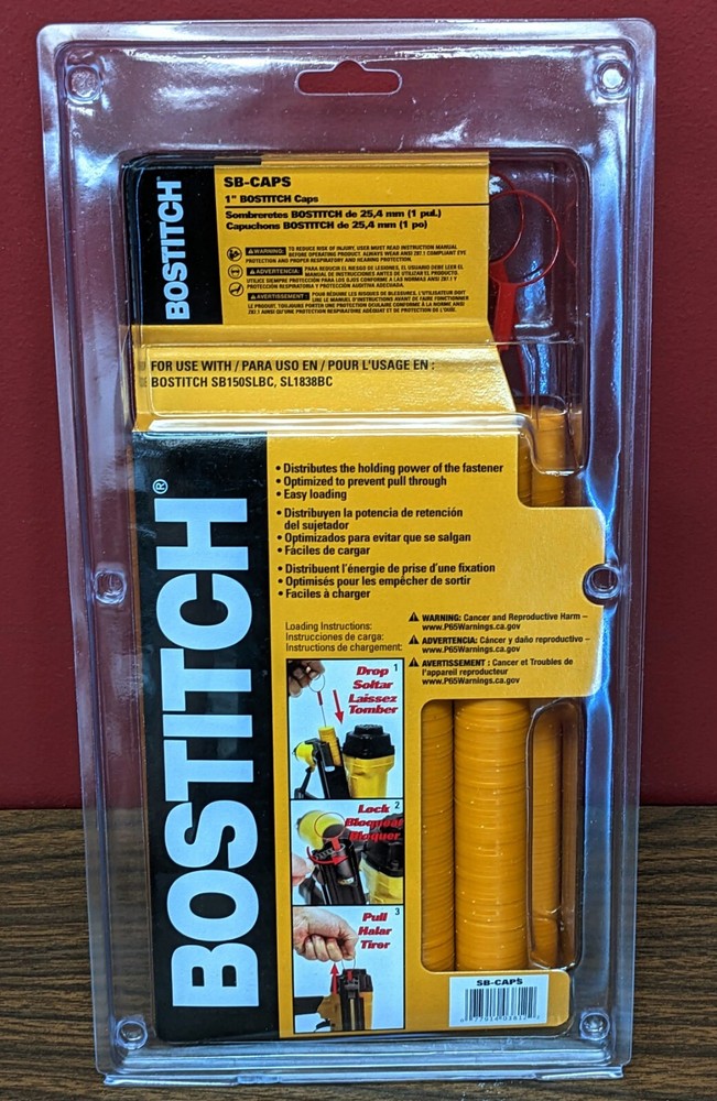 Bostitch SB-CAPS 1” Plastic Button Caps 1M