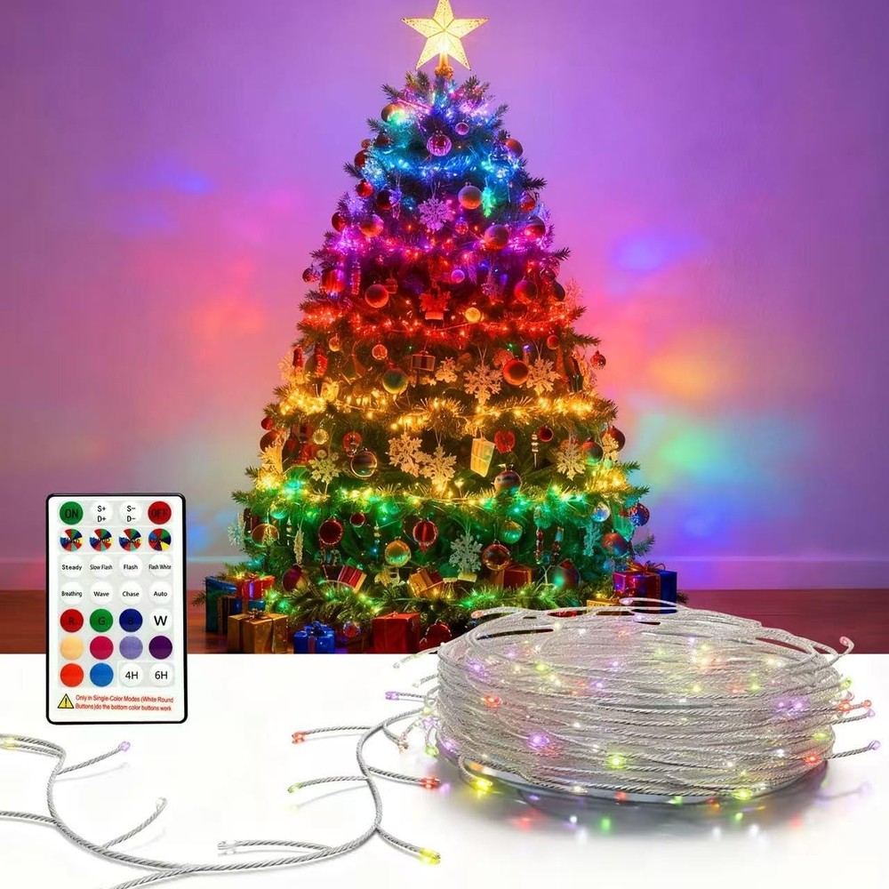 Fairy Lights 9.8FT 120LED, Battery Operated Firecracker Cluster String Lights...