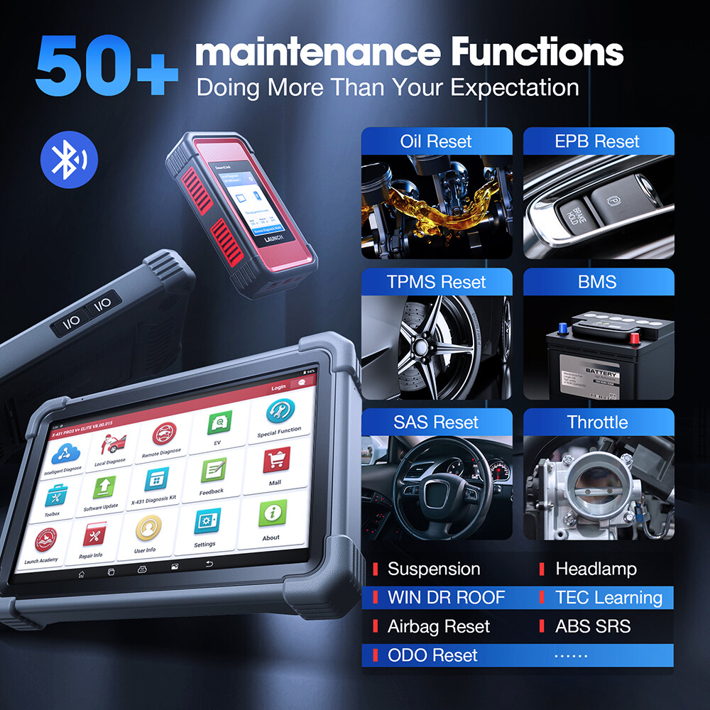 LAUNCH X431 PRO3S V+ ELITE PRO 5 Diagnostic Tool J2534 Programming Coding