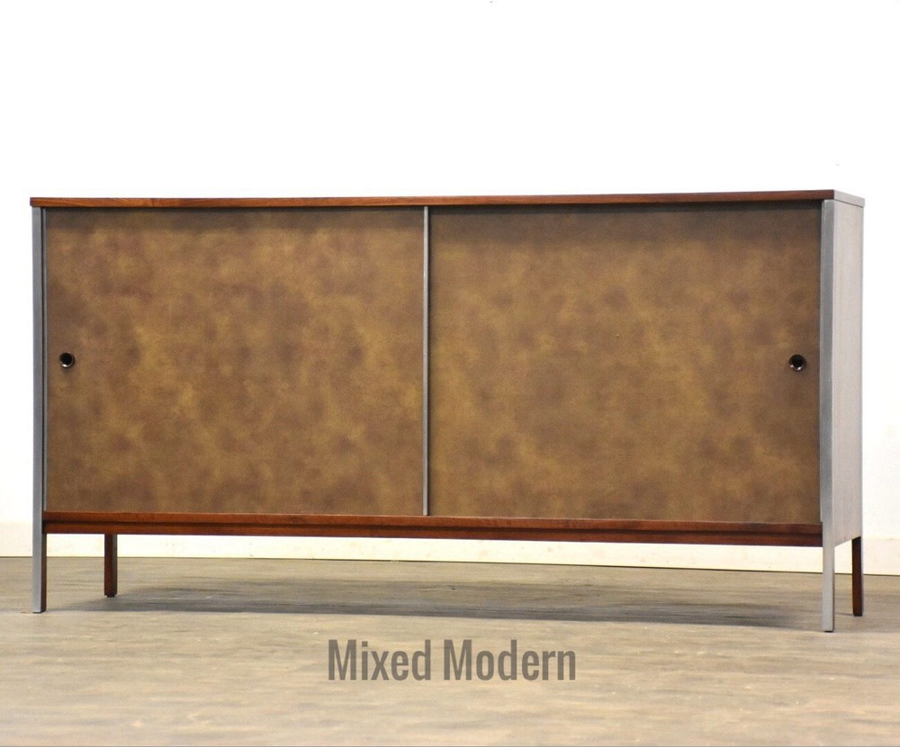 Refinished Paul McCobb Calvin Walnut Credenza Mid Century Modern
