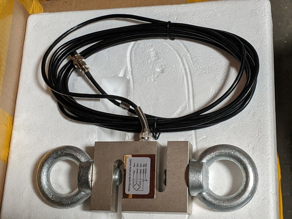 3000 LB CALIBRATED S-TYPE LOAD CELL INDICATOR CRANE SCALE TENSION/ COMPRESSION