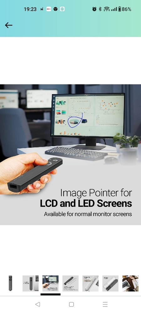 X-Image Pointer, Wireless Presentation Clicker with Pointer, Usable on All...