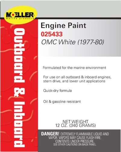 Moeller Paint Johnson White 1977-80 25433