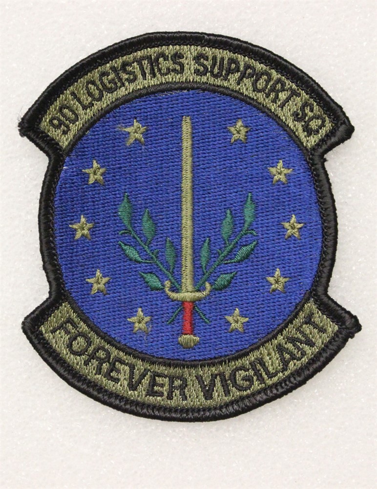 USAF Air Force Patch 4355: 90th Logistics Support Squadron - subdued
