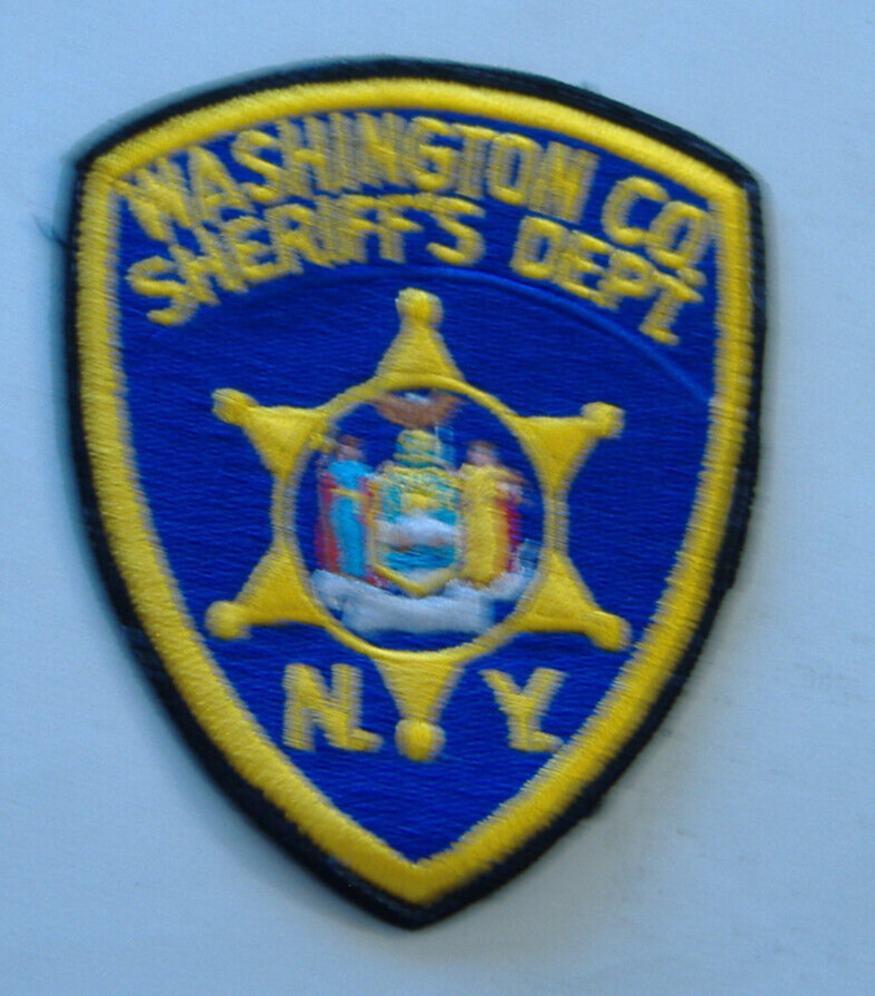 WASHINGTON  COUNTY  NEW YORK  SHERIFF   FABRIC   PATCH