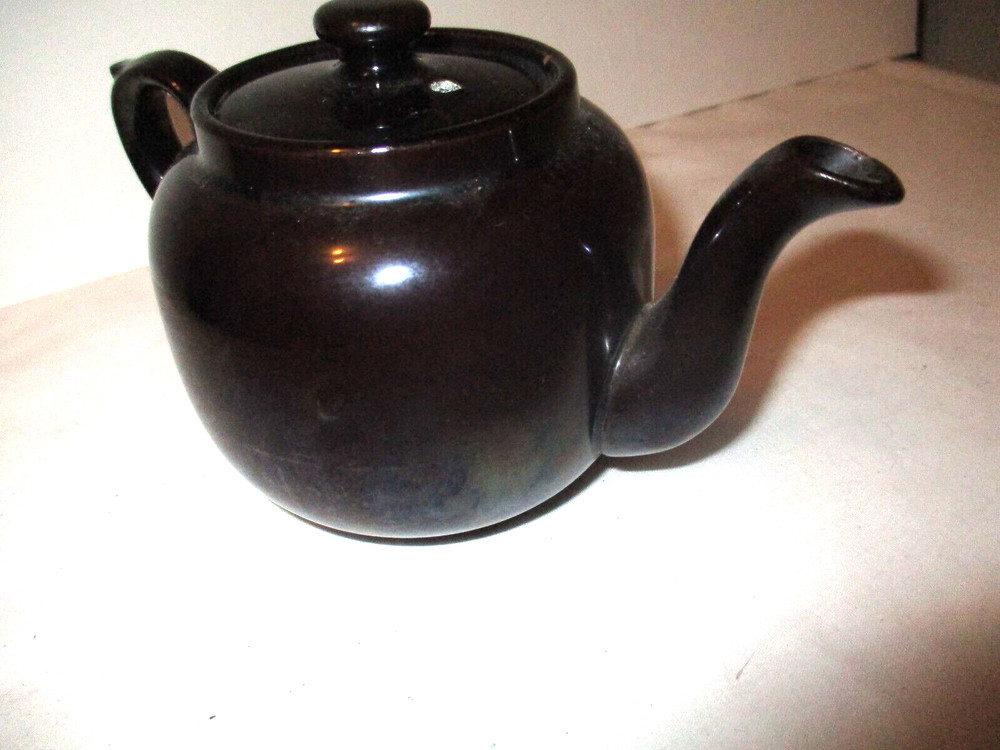 Brown Pottery Tea Pot, 1 cup?
