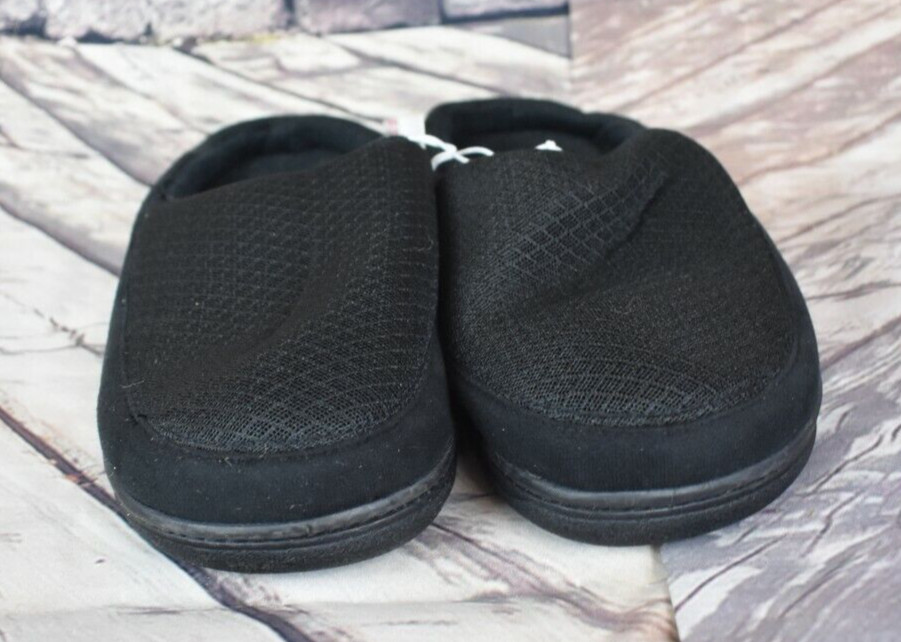 Dearfoams Small Memory Foam Slippers NWT Black