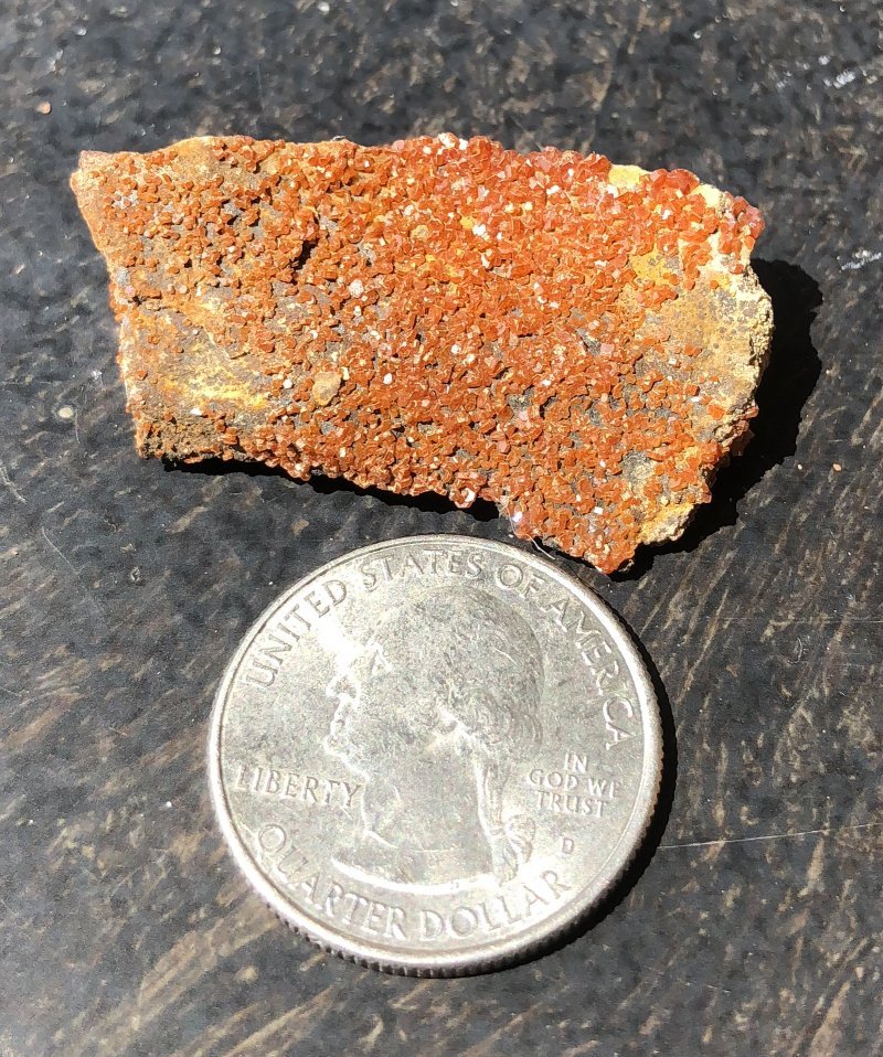 Moroccan Vanadinite on Matrix Crystal Specimen - Root Chakra! Focus! C6