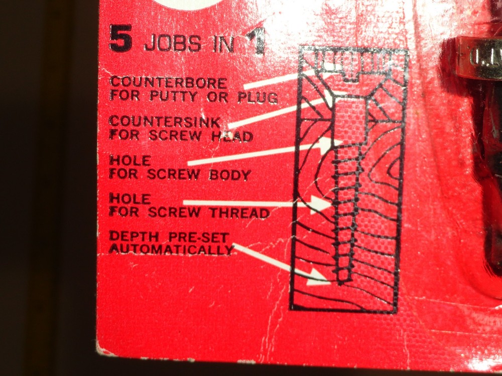 Millers Falls Screwmate Adjustable Boatbuilder NOS Countersink Drill Bit 5 6 & 7