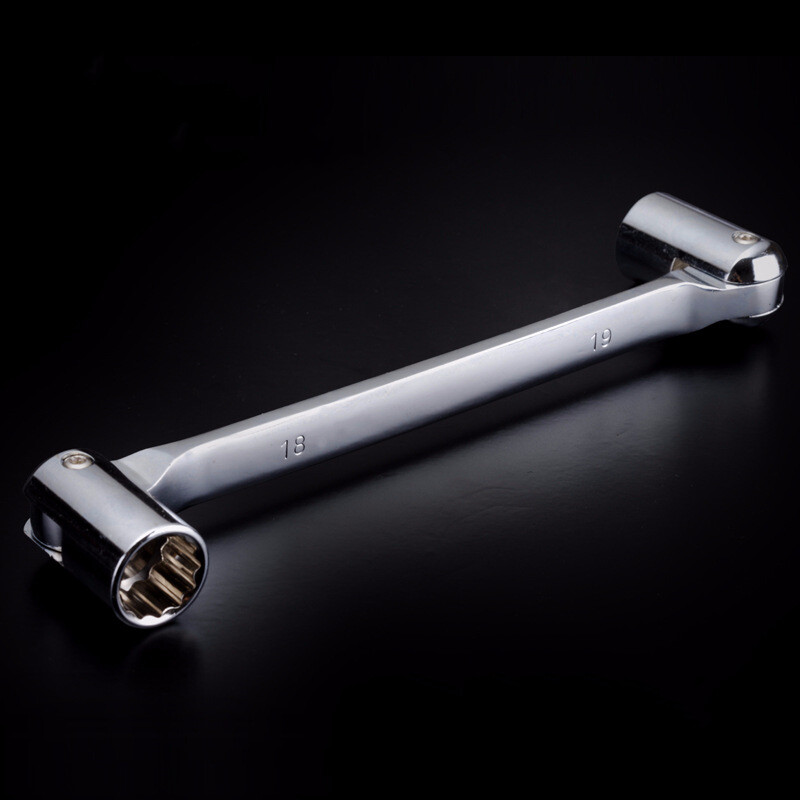 Flexible Head Double Flex Box End Socket Wrench Metric Spanner Hand Repair Tool
