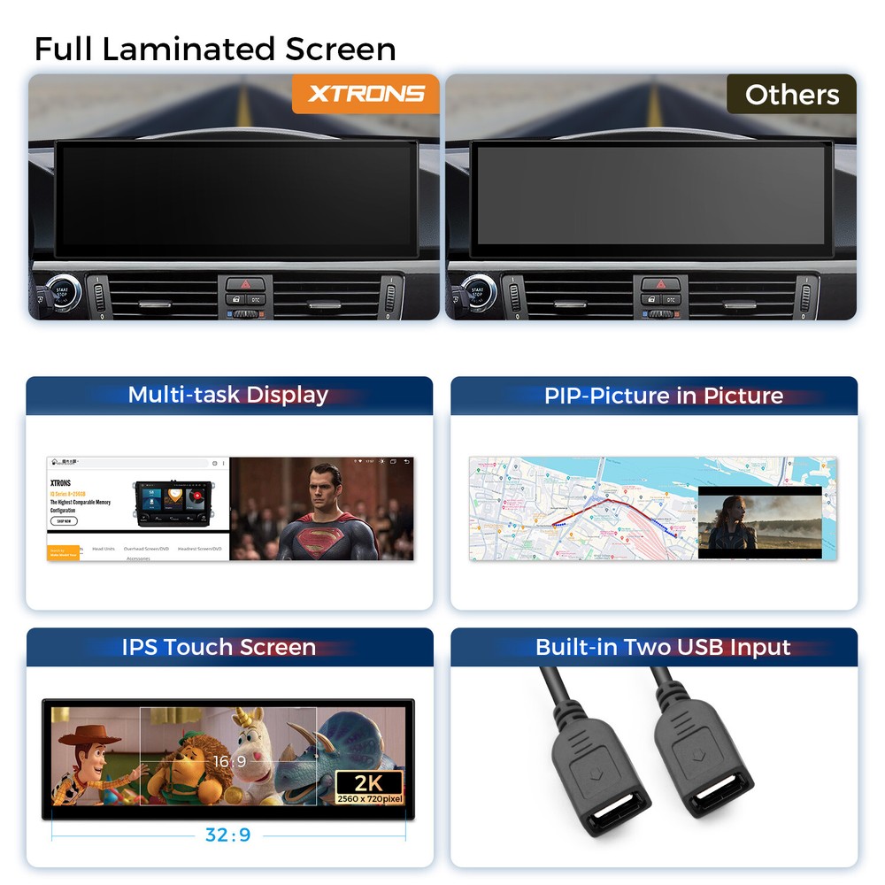 14.9" CarPlay 4G LTE Android Octa-Core Car GPS Stereo For BMW E90 E91 E92 CCC