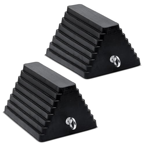 Industrial Extra Large Wheel Chock 2-Pack - Heavy Duty No Handle (2pack)