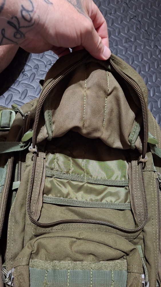 OD Green tactical medic backpack, used, great condition, 1 strap needs replacing
