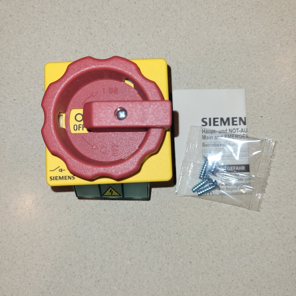 SIEMENS 3LD2103-0TK53 3 POLE EMERGENCY MAIN CONTROL POWER SWITCH PLC MODULE NEW