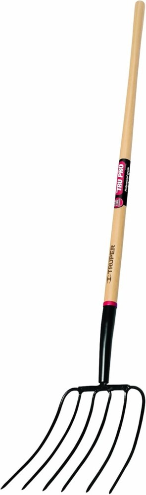 Tru Pro 54-Inch Manure Fork 6-Tine, Ash Handle