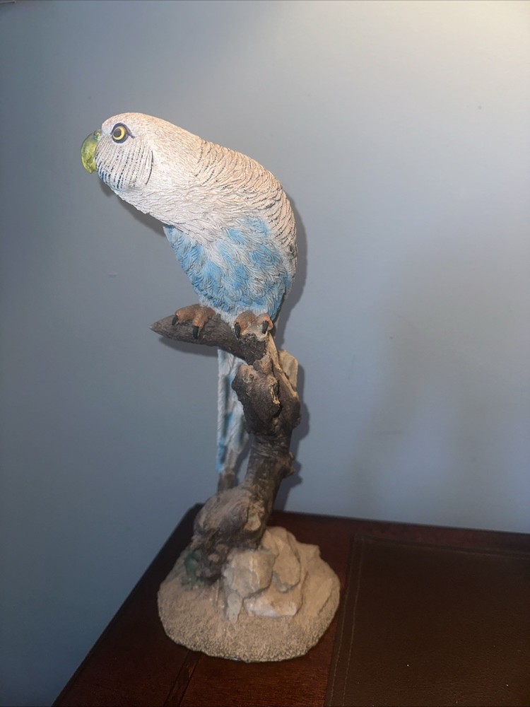 Parrot Bird Resin Figurine Multicolor