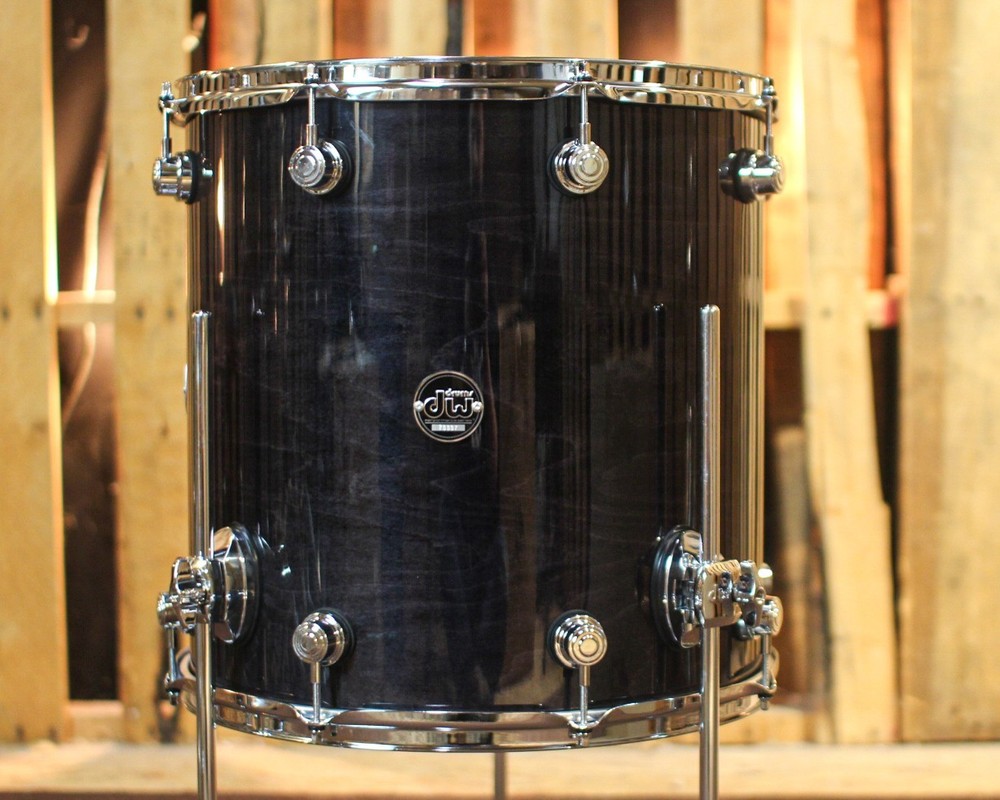 DW Performance Ebony Stain Floor Tom - 16x16
