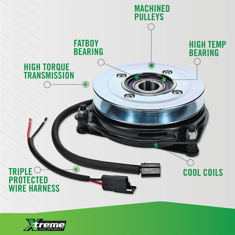 PTO Clutch For Snapper 23232 w/Bearing Upgrade & Replaceable Wire