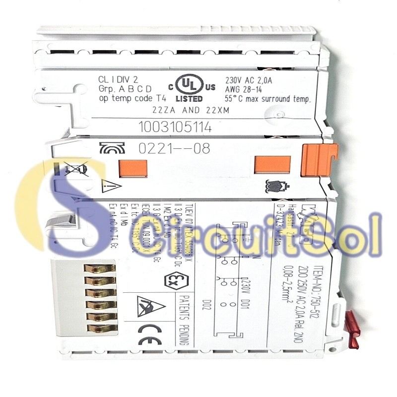 1PC  2 CHANNEL RELAY OUTPUT MODULE  750-512