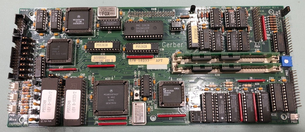 GERBER HS15 Plotter - Main Circuit Board PCB Mainboard CPU - P53150C