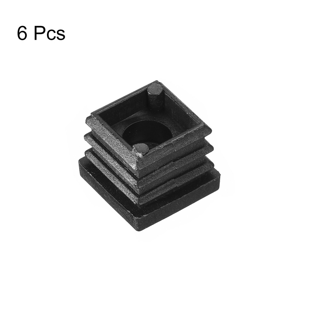 6Pcs 0.79"x0.79" Caster Insert with Thread, Square M8-1.25mm Thread
