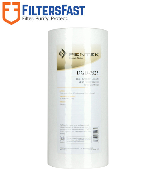 Pentair Pentek DGD-7525 Big Blue Gradient Sediment Water Filter 155355-43