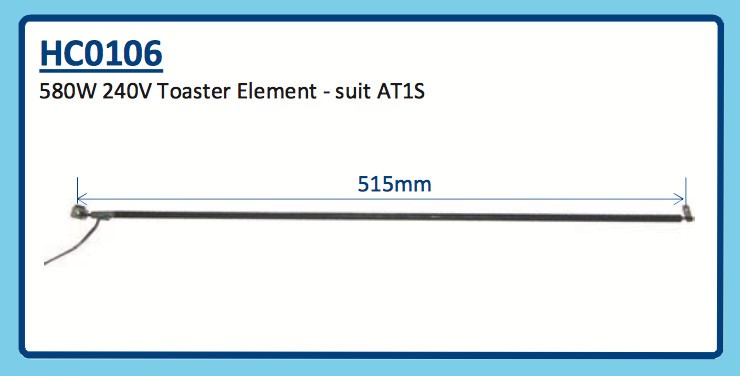 580W 240V TOASTER ELEMENT AT1S HC0106