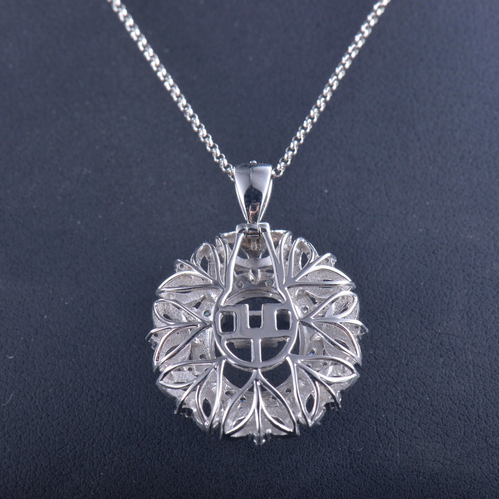 Solid 14K White Gold Natural Diamond Semi Mount Dual-purpose style Ring Setting