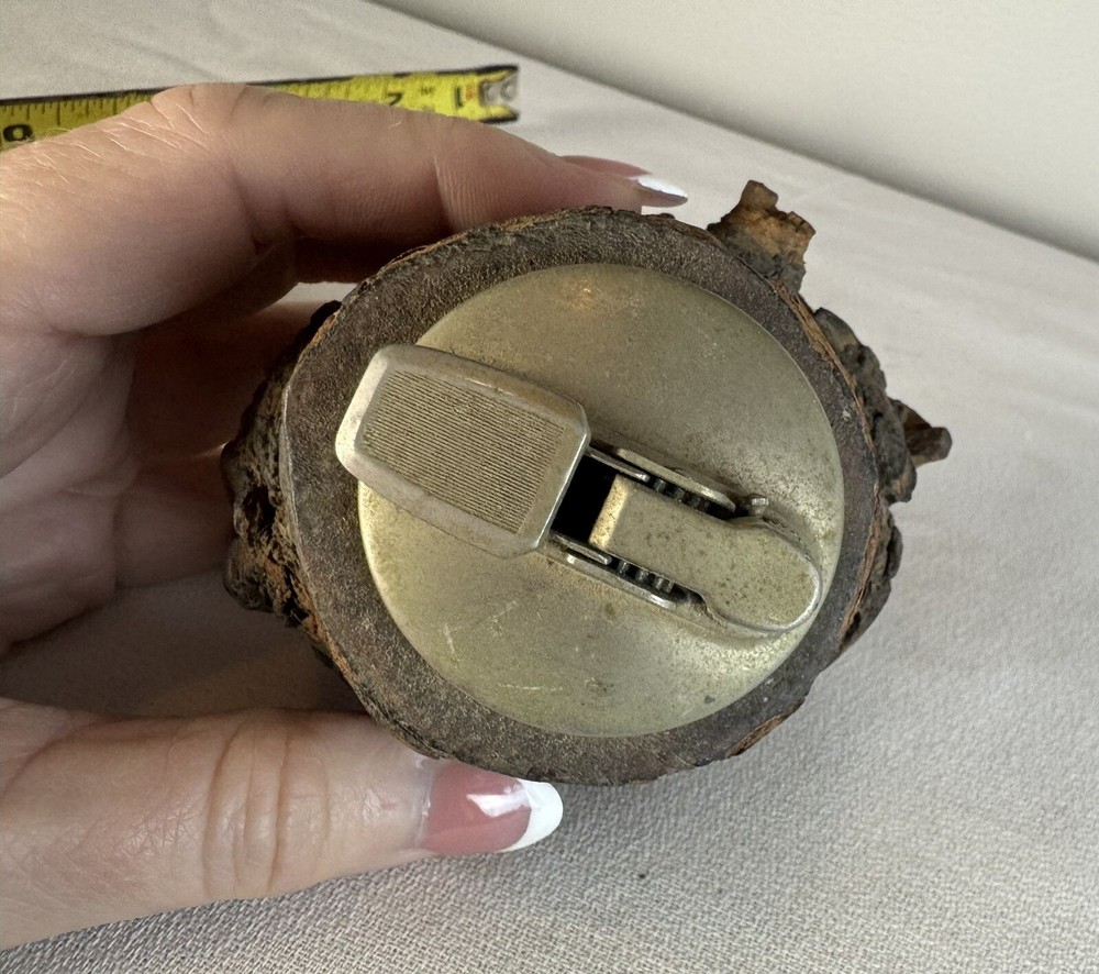 Gas Evans tree bark look table lighter JAPAN