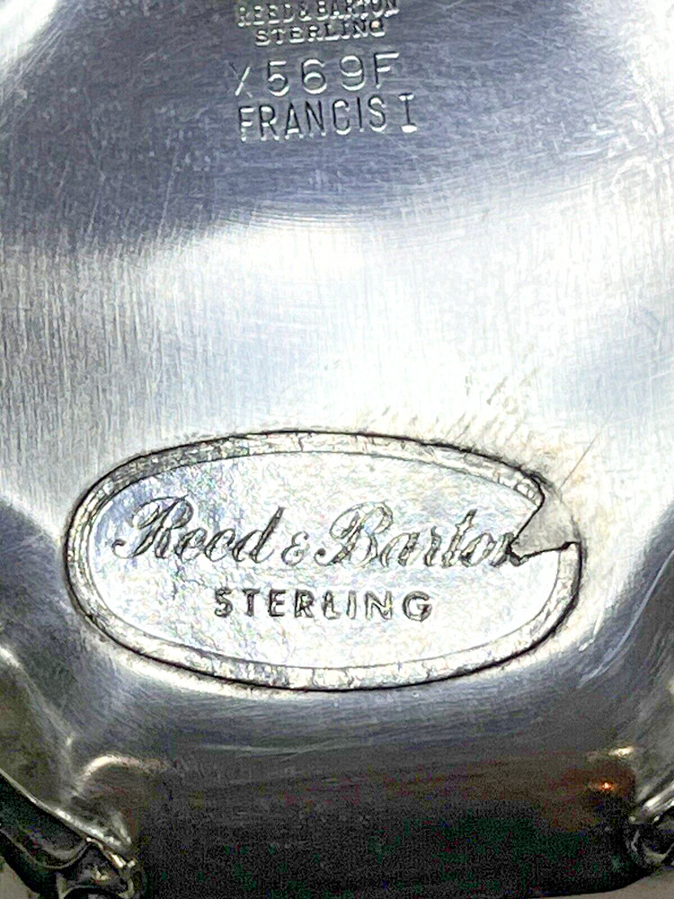 Reed And Barton Francis I Sterling Silver Footed Bowl Repoussé 341 Grams
