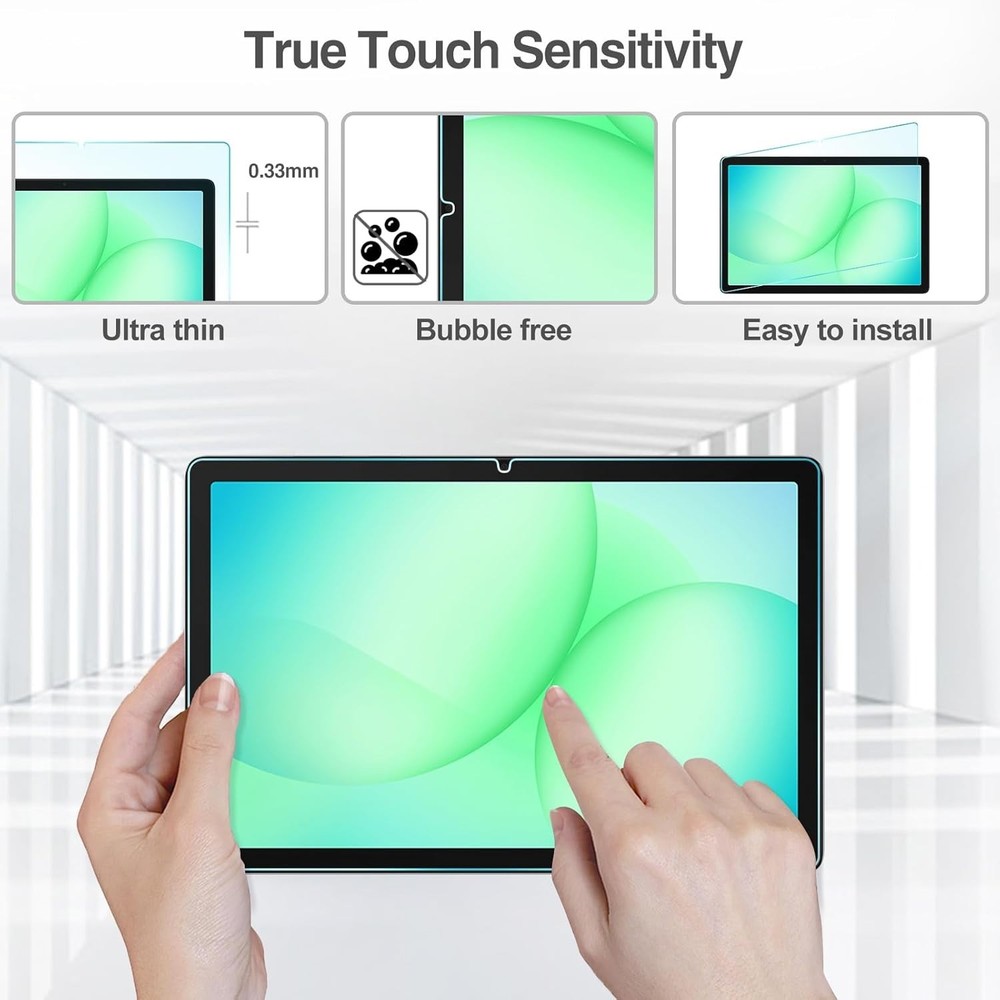 Ultra-Thin Tempered Glass Protector for Galaxy Tab A11+ & A9+ 2023 - 2 Pack
